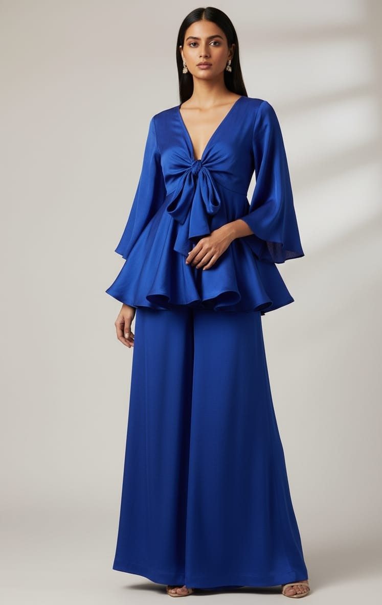 ROYAL COBALT FLARED SET